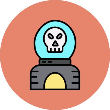 Kafatası simge vektör çizim 