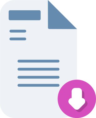 Download file. web icon simple illustration