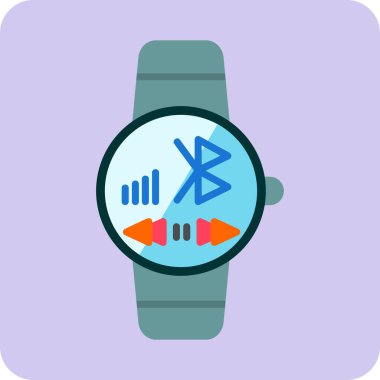 smartwatch simgesi, vektör illüstrasyonu basit tasarım