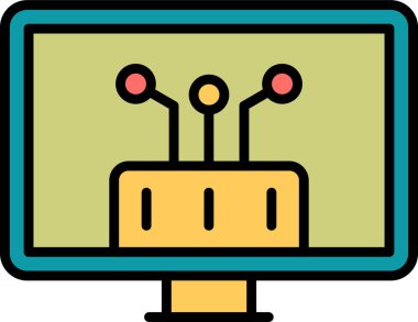 Api. Web simgesi basit illüstrasyon