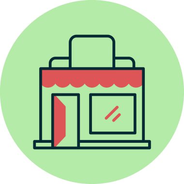 Alışveriş. Web simgesi basit illüstrasyon