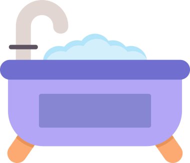 Küvet. Web simgesi basit tasarım 