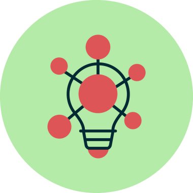 Kümeleniyorlar. Web simgesi basit illüstrasyon