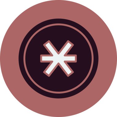 Asterisk ağ simgesi, vektör illüstrasyonu  