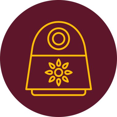 Gece Ay simgesi, vektör illüstrasyon tasarımı 