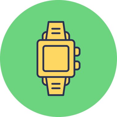 smartwatch simgesi, vektör illüstrasyonu basit tasarım