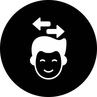 Düşünceler web simgesi vektör çizimi