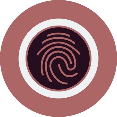 Biyometrik ağ simgesi vektör çizimi