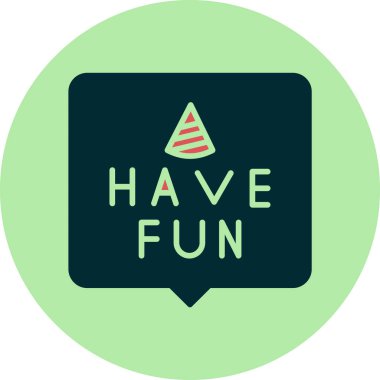 eğlenceli ifade simgesi, vektör illüstrasyonu