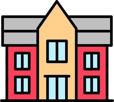 Malikane. Web simgesi basit illüstrasyon