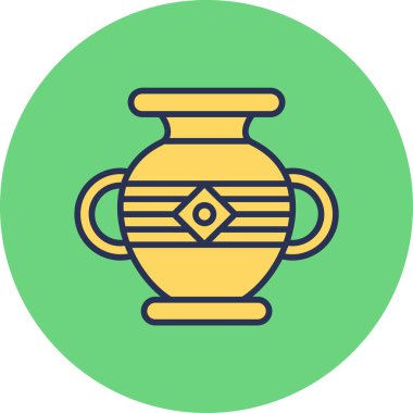 Vazo. Web simgesi basit illüstrasyon