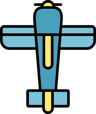 Uçak. Web simgesi basit illüstrasyon