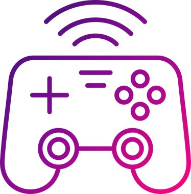 joystick oyun simgesi, vektör illüstrasyonu 