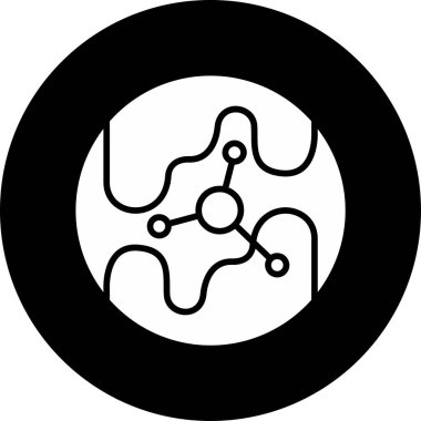 bağlantı ağ simgesi vektör illüstrasyonu