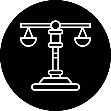 Denge. Web simgesi basit illüstrasyon