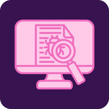 Virüs Vektörü Şekil Simgesi Tasarımı