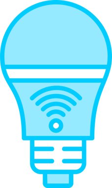 Akıllı Işık simgesi vektör çizimi