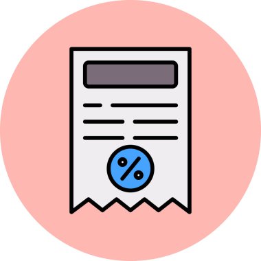 Bill simgesi, vektör illüstrasyonu basit tasarım