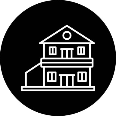 Malikane. Web simgesi basit illüstrasyon