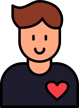 Gönüllü simgesinin vektör çizimi