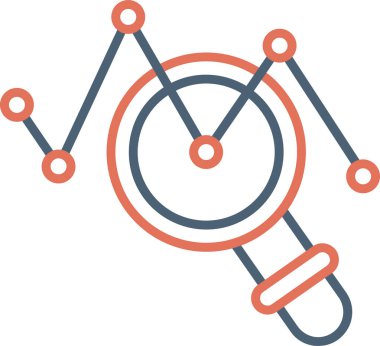 veri analiz simgesi vektör illüstrasyonu 