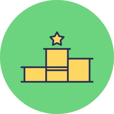 Vektör Podium Web simgesi illüstrasyonu