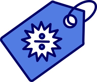 Taslak biçimdeki basit İndirim simgesi