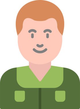 erkek avatar simge vektör çizim 