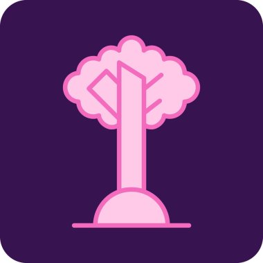 Ağaç. Web simgesi basit illüstrasyon 