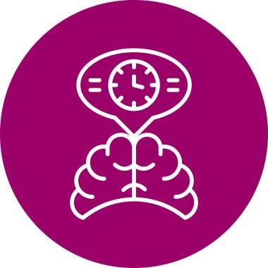 Zaman yönetimi simgesi vektör illüstrasyonu