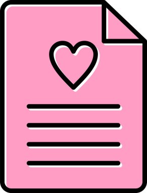 Dilek listesi. Web simgesi basit tasarım