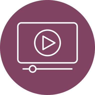 Video oynatıcı. soyut ağ simgesi