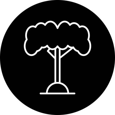 Ağaç. Web simgesi basit illüstrasyon 