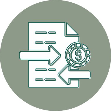 Aktarım simgesi vektör illüstrasyonu