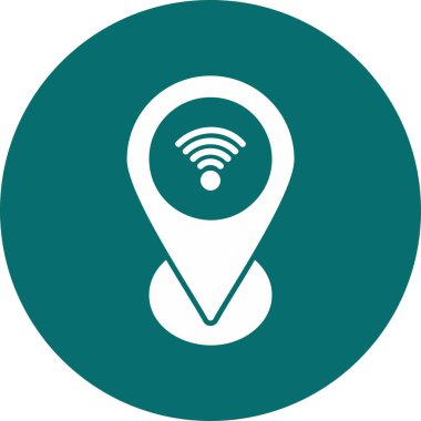 Web haritası iğnesi. Basit resimleme