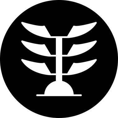 Araucaria 'da. Web simgesi basit illüstrasyon