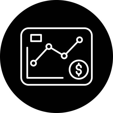 Dolar eğilimlerini ve canlı analizleri gösteren finansal gösterge paneli olan dijital tablet. 