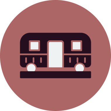 Web simgesi tren, illüstrasyon vektör  