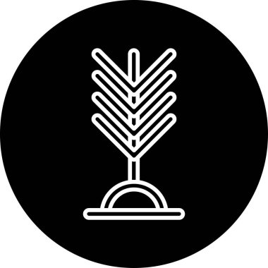 Porsuk ağacı. Web simgesi basit illüstrasyon