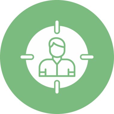 Hedef Seyirci, kullanıcı vektör vektör çizimi 