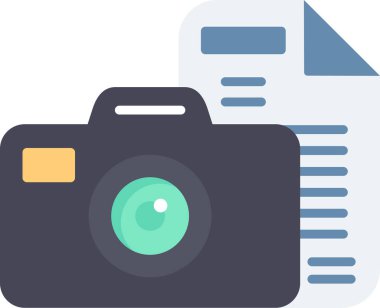 Bir belge simgesinin temiz ve basit vektör illüstrasyonu.