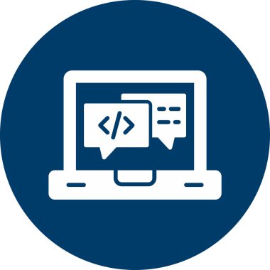 dizüstü bilgisayar simgesi, vektör illüstrasyonu basit tasarım