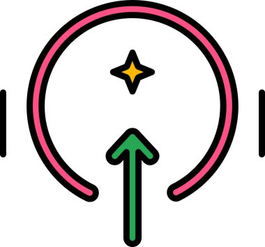 Oklar. Web simgesi basit illüstrasyon