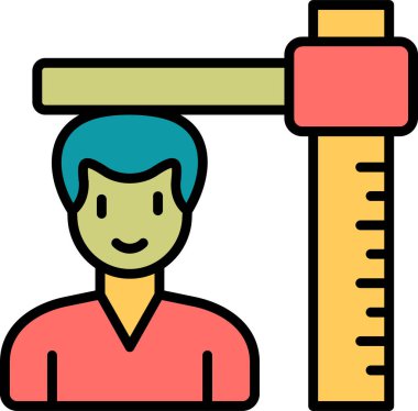 Yükseklik web simgesi vektör çizimi