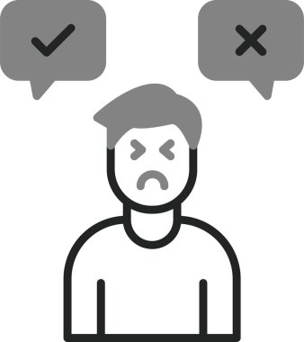 Karar adamı ikonu. Basit tasarım