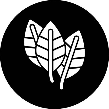 Aspidistra simge vektör illüstrasyonunu bırakır