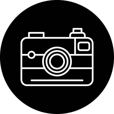 kamera simgesi vektör illüstrasyonu