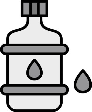 Su. Web simgesi basit illüstrasyon