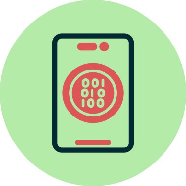 Şifreli Web simgesi vektör çizimi