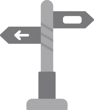 ok yönü yol ikon vektör çizimi